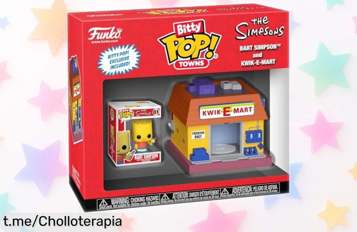 Divertida figura vinilo Bart Simpson y KwikEMart Funko para fans: precio rebajado que no podrás creer, ¡aprovecha este super chollo y decora con alegría tu hogar ya!