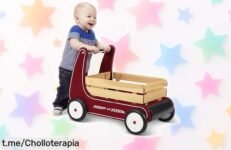 Divertido andador Radio Flyer para peques de 1 a 4 años con frenos seguros y parachoques ¡Aprovecha el precio rebajado antes que volar se convierta en un recuerdo!