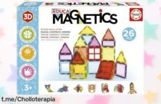 Divertido juego educativo de construcción 3D magnético Educa: ¡chollazo con precio rebajado! Regala creatividad y aprendizaje, pero date prisa, la oferta se va volando.