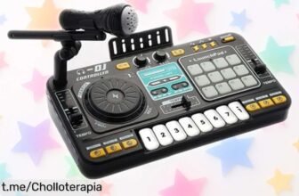 Divertido mezclador de DJ y reproductor Bluetooth para niños con 3000 combinaciones, ¡aprovecha esta oferta loca y dale vida a las fiestas infantiles antes que se agote!
