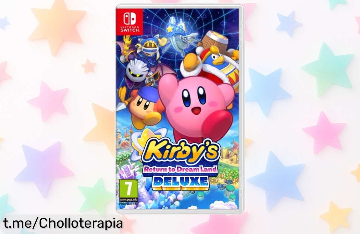 Diviértete como nunca con Kirby’s Return to Dreamland Deluxe: ¡super chollo para 4 jugadores, habilidades únicas y minijuegos nuevos a precio rebajado! No te lo pierdas.