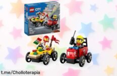 Diviértete con el pack de coches de carreras LEGO City, rebajado a un precio loco; ¡créas historias increíbles y vive momentos únicos en familia! ¡No te lo pierdas!