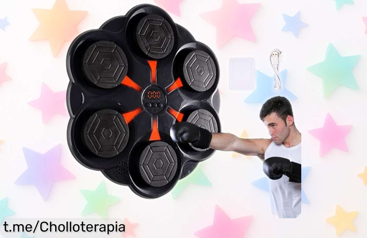 Diviértete y entrena al máximo con la máquina de boxeo Smart Music LED montada en pared, un súper chollo que hará saltar a toda la familia ¡no te lo pierdas!