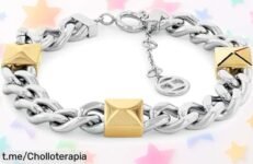 Elegante pulsera bicolor Tommy Hilfiger para mujer, diseño moderno y cierre seguro. Precio muy bajo que no querrás dejar pasar ¡date prisa y brilla en cada ocasión!