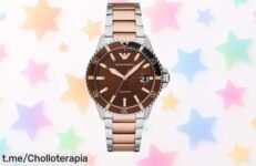 Elegante reloj Armani para hombre con correa de acero inoxidable, ¡super chollo a precio rebajado! No esperes más y luce estilo y clase al instante.