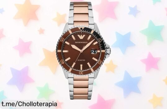 Elegante reloj Armani para hombre con correa de acero inoxidable, ¡super chollo a precio rebajado! No esperes más y luce estilo y clase al instante.