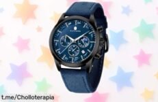 Elegante reloj de hombre Benyar, cronógrafo que deslumbra ¡Rebajado a precio loco! Corre antes de que se agoten y destaca en cada instante como te mereces.