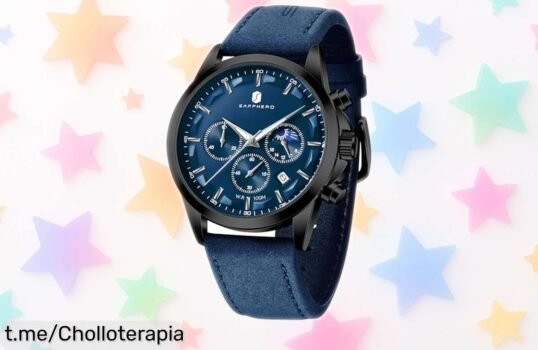 Elegante reloj de hombre Benyar, cronógrafo que deslumbra ¡Rebajado a precio loco! Corre antes de que se agoten y destaca en cada instante como te mereces.