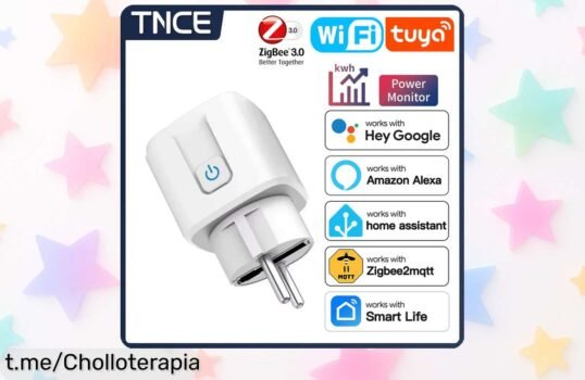 Enchufe inteligente WiFi y Zigbee TNCE para tu hogar: super chollo con control por voz que transforma cada rincón en magia. ¡No te lo pierdas, actúa ya y siente el poder del control!