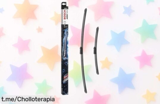 Escobillas Bosch Aerotwin A557S que limpian sin ruido ni vibraciones, ¡rebajadas y perfectas para ver claro en cualquier clima, no dejes pasar esta oferta y viaja seguro ya!