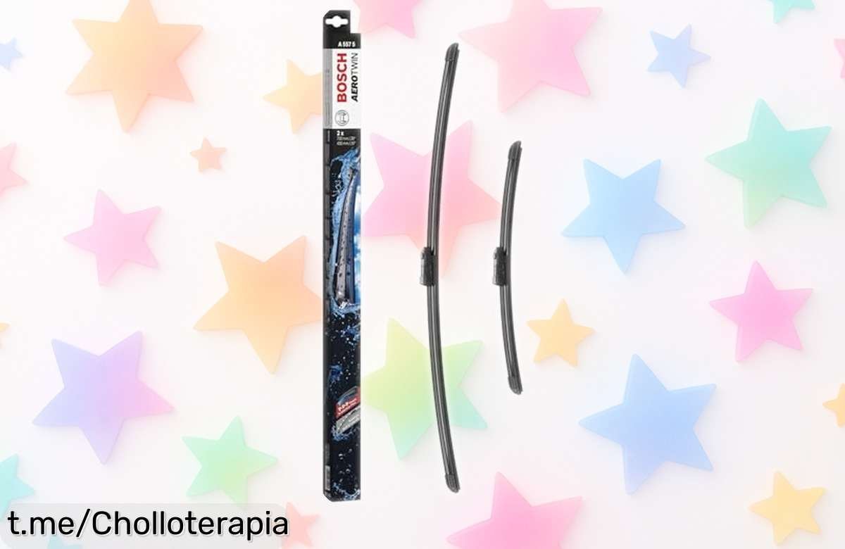 Escobillas Bosch Aerotwin A557S que limpian sin ruido ni vibraciones, ¡rebajadas y perfectas para ver claro en cualquier clima, no dejes pasar esta oferta y viaja seguro ya!