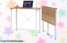 Escritorio plegable clásico Rcynview, precio rebajado y súper chollo para transformar tu espacio en algo único. ¡No lo dejes escapar, corre que vuelan!