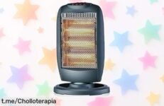 Estufa halógena portátil que calienta al instante y cuida tu bolsillo. No dejes pasar este super chollo, el calor que necesitas te está esperando, ¡aprovéchalo ya!