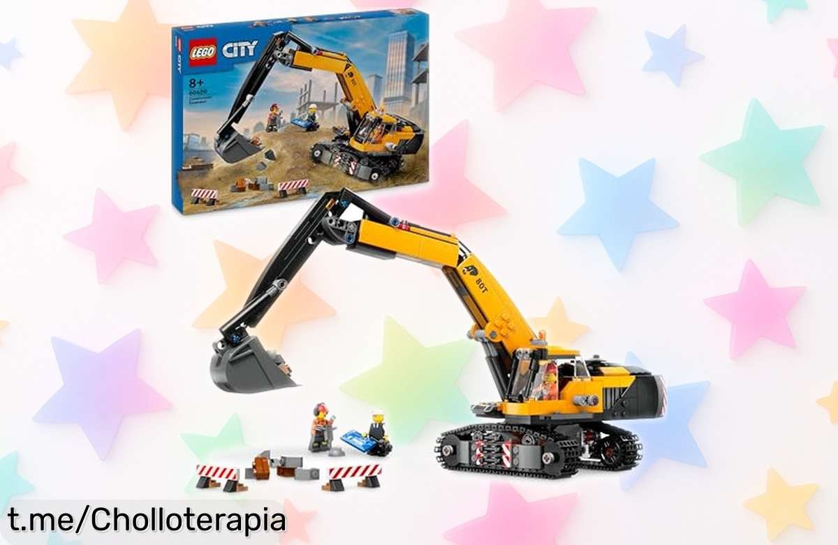 Excavadora LEGO City 60420: un chollazo con descuento brutal que hará feliz a tu peque ¡No dejes pasar esta oferta, corre antes de que se agoten!
