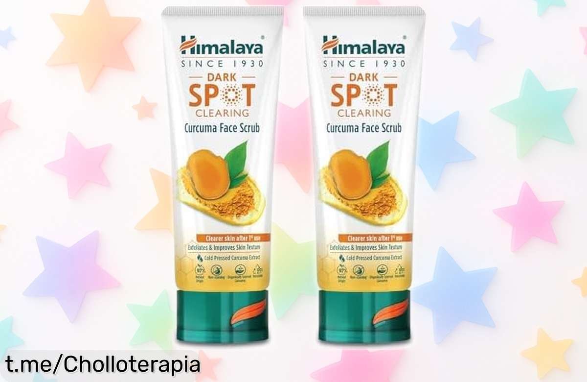 Exfoliante facial cúrcuma Himalaya en pack de 2, ¡ofertón brutal para una piel radiante y sin manchas! Llévalo ya, tu cara te lo agradecerá como nunca.