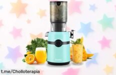 Extractor de zumos Fretta con apertura XXL para frutas enteras, motor potente y sabor sin igual. Aprovecha el precio loco antes de que se acaben las unidades limitadas y llena tu vida de jugos hoy mismo.