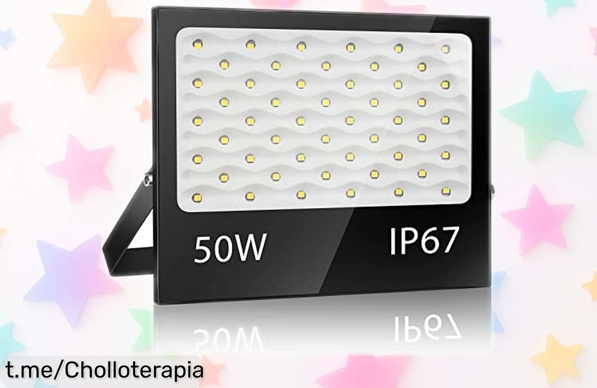 Foco led exterior YZYFACAI 50W súper potente y brillante, resiste todo. ¡Ofertón brutal que ilumina tu vida! No te lo pierdas, porque esta luz no espera a nadie.