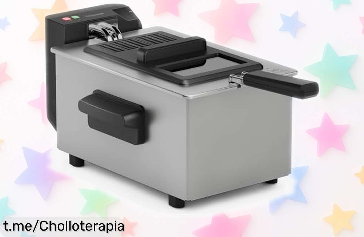 Freidora Tristar 3L FR9327 con tapa transparente y limpieza rápida, ¡ofertón a precio rebajado solo por hoy! Disfruta de comidas sabrosas sin complicaciones.