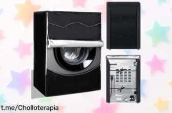 Funda impermeable para lavadora y secadora Cozary: super resistente, con cremallera. Protectora del sol y polvo a precio rebajado. No dejes que tu equipo se arruine, ¡hazla tuya ya!