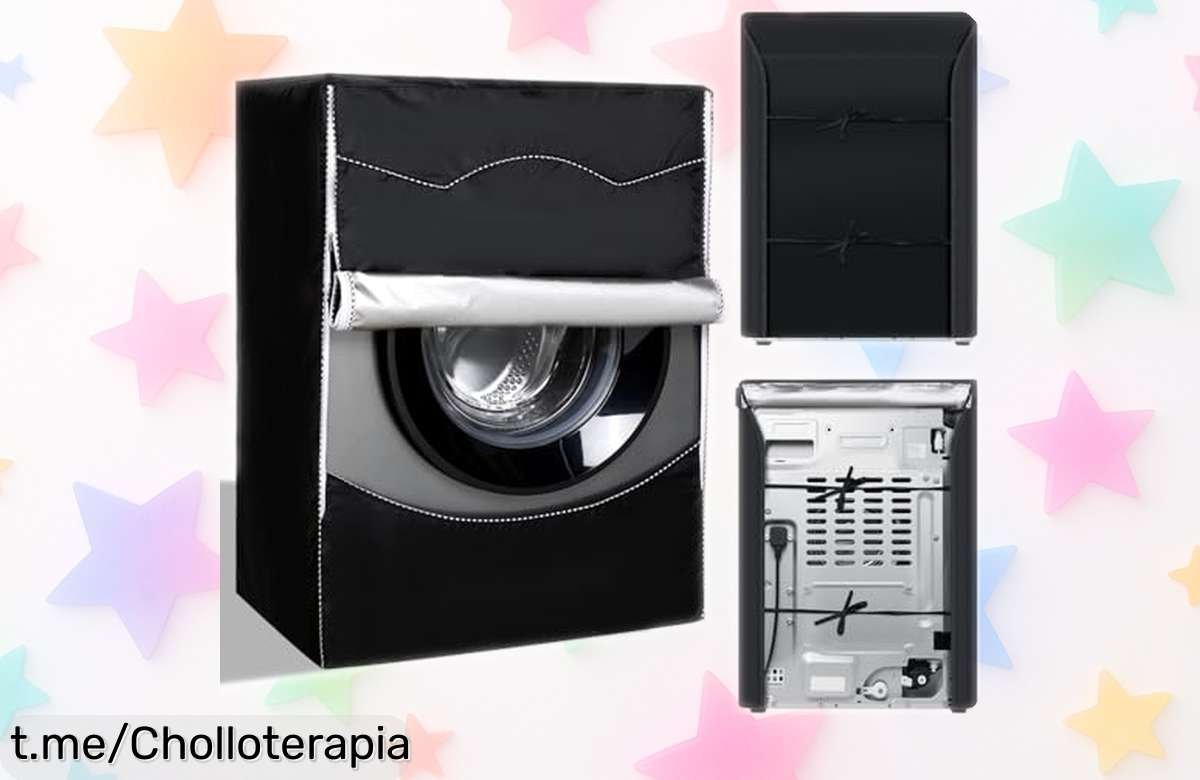 Funda impermeable para lavadora y secadora Cozary: super resistente, con cremallera. Protectora del sol y polvo a precio rebajado. No dejes que tu equipo se arruine, ¡hazla tuya ya!