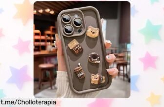 Funda súper divertida de donut y osito 3D para iPhone a un precio rebajado: ¡hazla tu compañera ideal y dale un toque único mientras proteges tu móvil ya!
