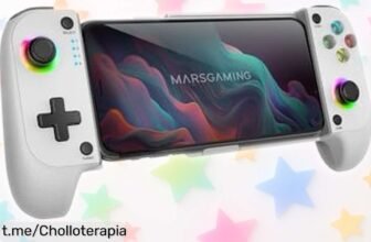 Gamepad Bluetooth 5.0 de Mars Gaming con RGB, vibración y turbo, ahora rebajado ¡No te pierdas este super chollo y vive la emoción del juego al máximo!