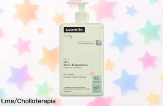 Gel baño espumoso para bebés Suavinex, suave como un abrazo y ahora a precio loco: cuida su piel sin picar en los ojos. ¡No dejes pasar esta oferta limitada!