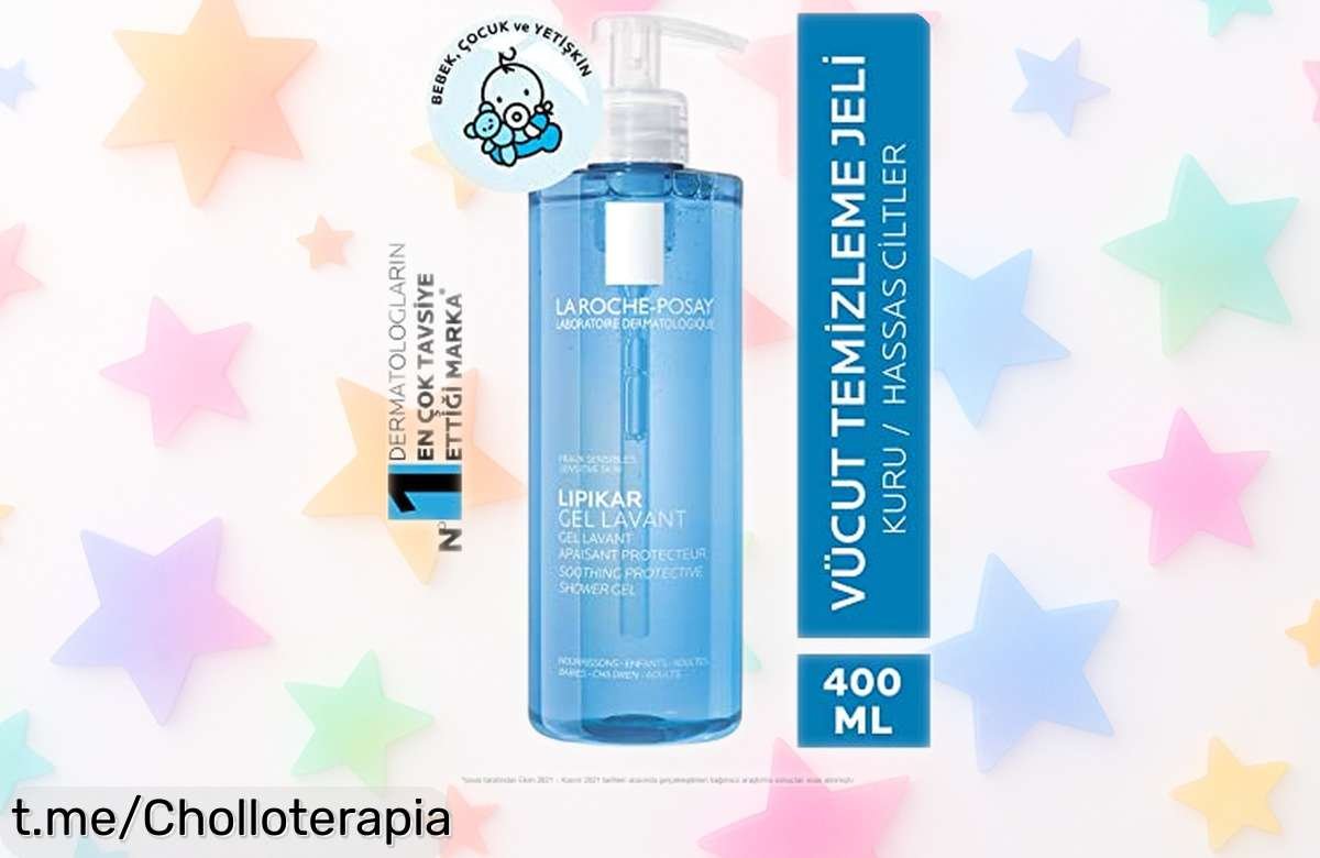 Gel de ducha Lipikar de La Roche Posay para piel sensible y seca, cuidado extraordinario a precio loco: ¡aprovecha este super chollo que tu piel se merece ya!
