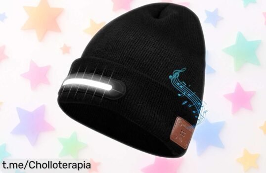 Gorro Bluetooth con luces LED brillantes y sonido estéreo: ¡ofertón rebajado que te hará brillar mientras disfrutas de tu música favorita! ¡No te lo pierdas!