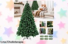 Gran árbol de Navidad PVC, ¡elige tu altura ideal y dale un toque mágico a tus fiestas! Aprovéchalo ahora con descuento brutal por tiempo limitado.