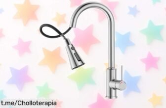 Grifo de cocina extraíble SREWOHS PRO, diseño industrial y 3 modos ¡renueva tu fregadero al mejor precio rebajado del momento! Aprovecha esta oportunidad antes que se acabe.