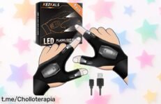 Guantes con luz LED KEZKALS, el regalo original que enamora y sorprende: aprovecha este descuentazo antes de que se esfume. ¡Hazlo tuyo ya!