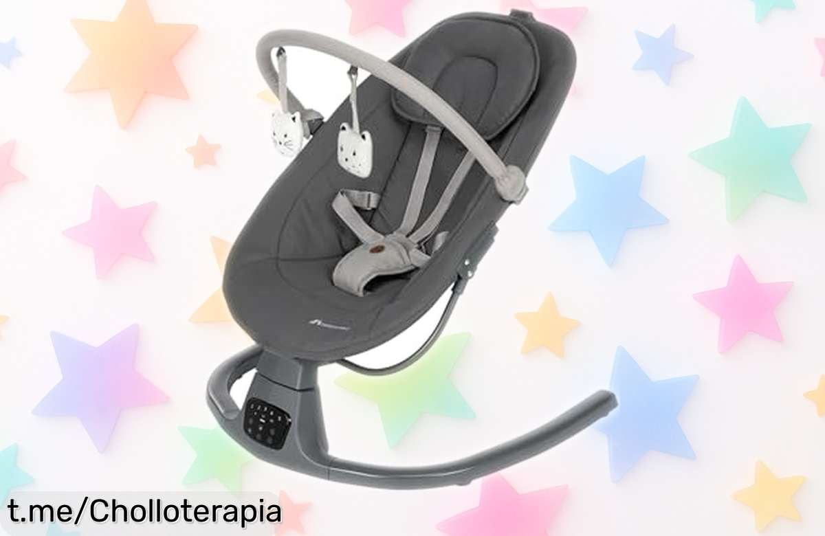 Hamaca bebé eléctrica Bebeconfort Jolana con balanceo inteligente y música relajante a precio rebajado, ¡no dejes pasar este super chollo para mimar a tu peque ya!