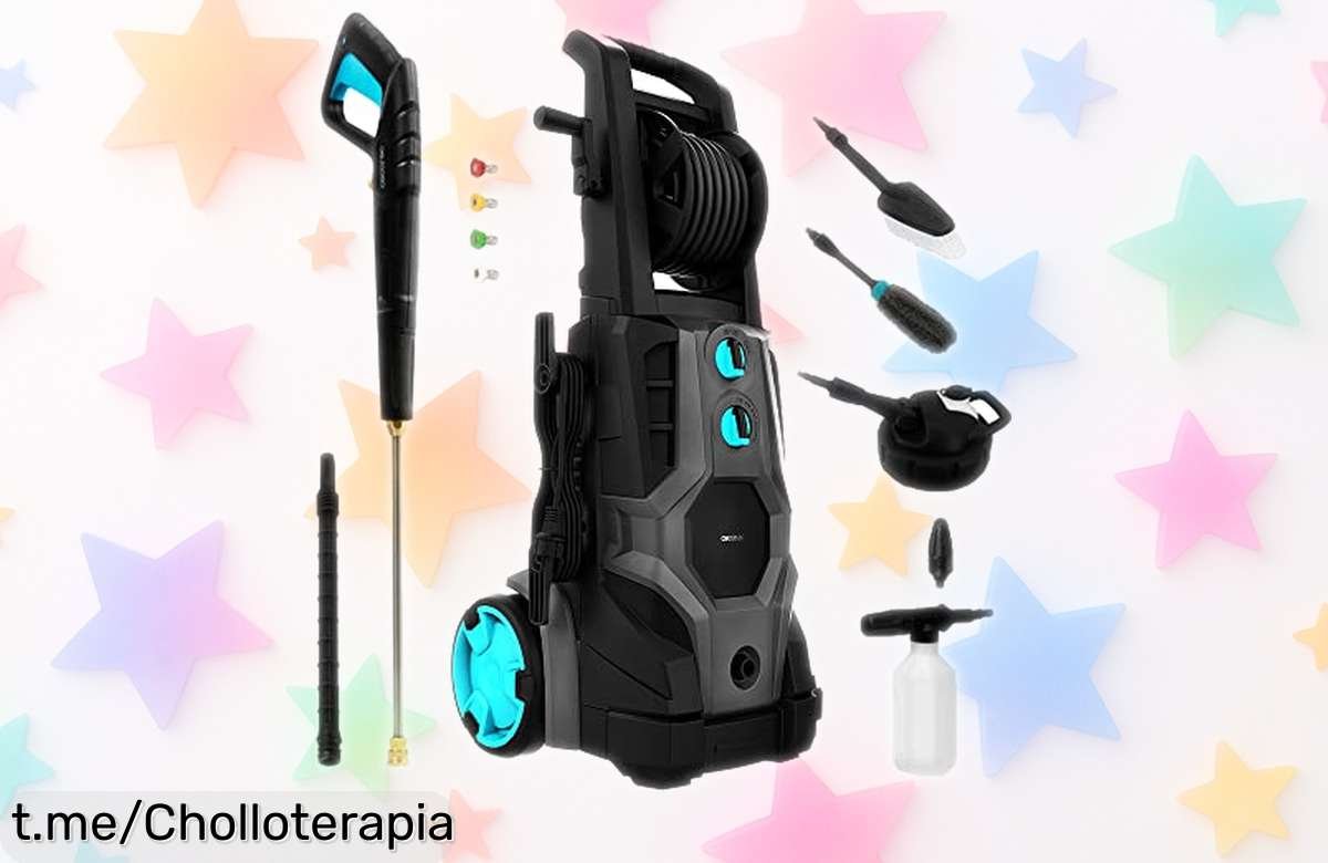 Hidrolimpiadora de alta presión Cecotec HydroBoost 3200, limpieza rápida y fácil a un precio rebajado que no puedes dejar escapar, conviértete en el rey de la limpieza ahora mismo.