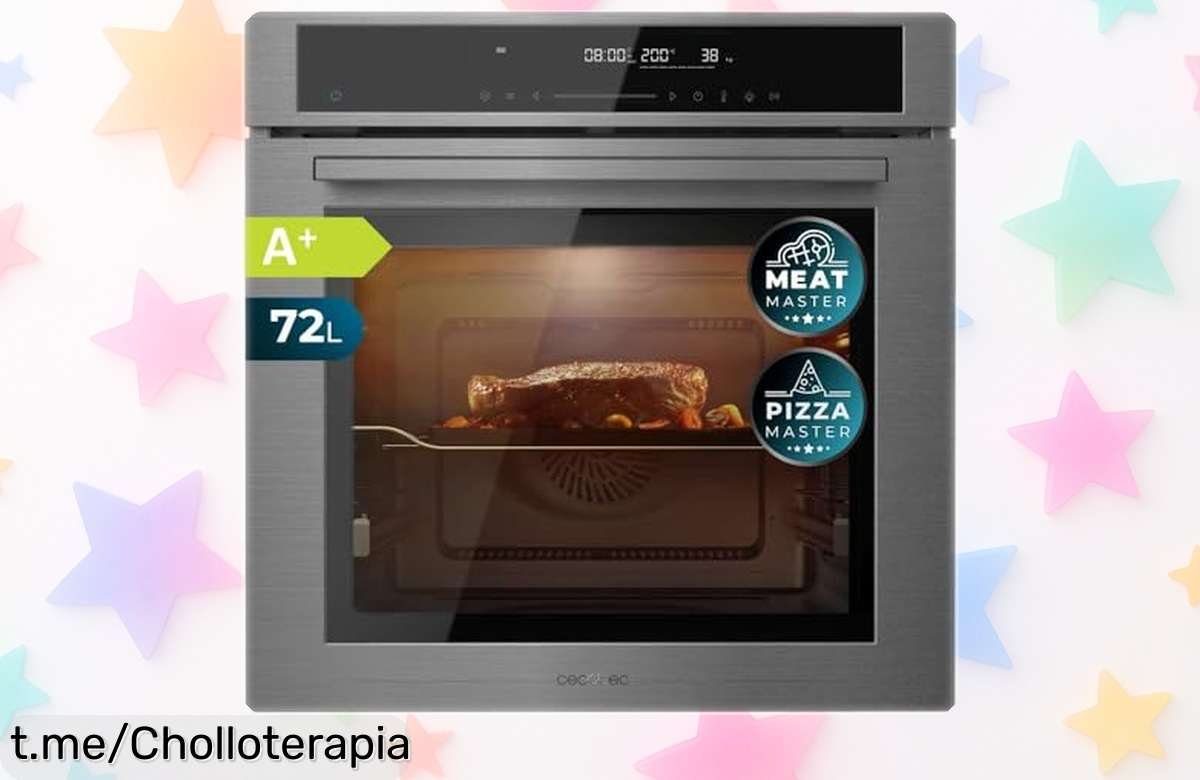 Horno integrable Cecotec Bolero Hexa de 60cm: ¡Funcionalidad experta para tus platos a un precio rebajado que solo verás hoy! No te lo pierdas, haz tu cocina irresistible.