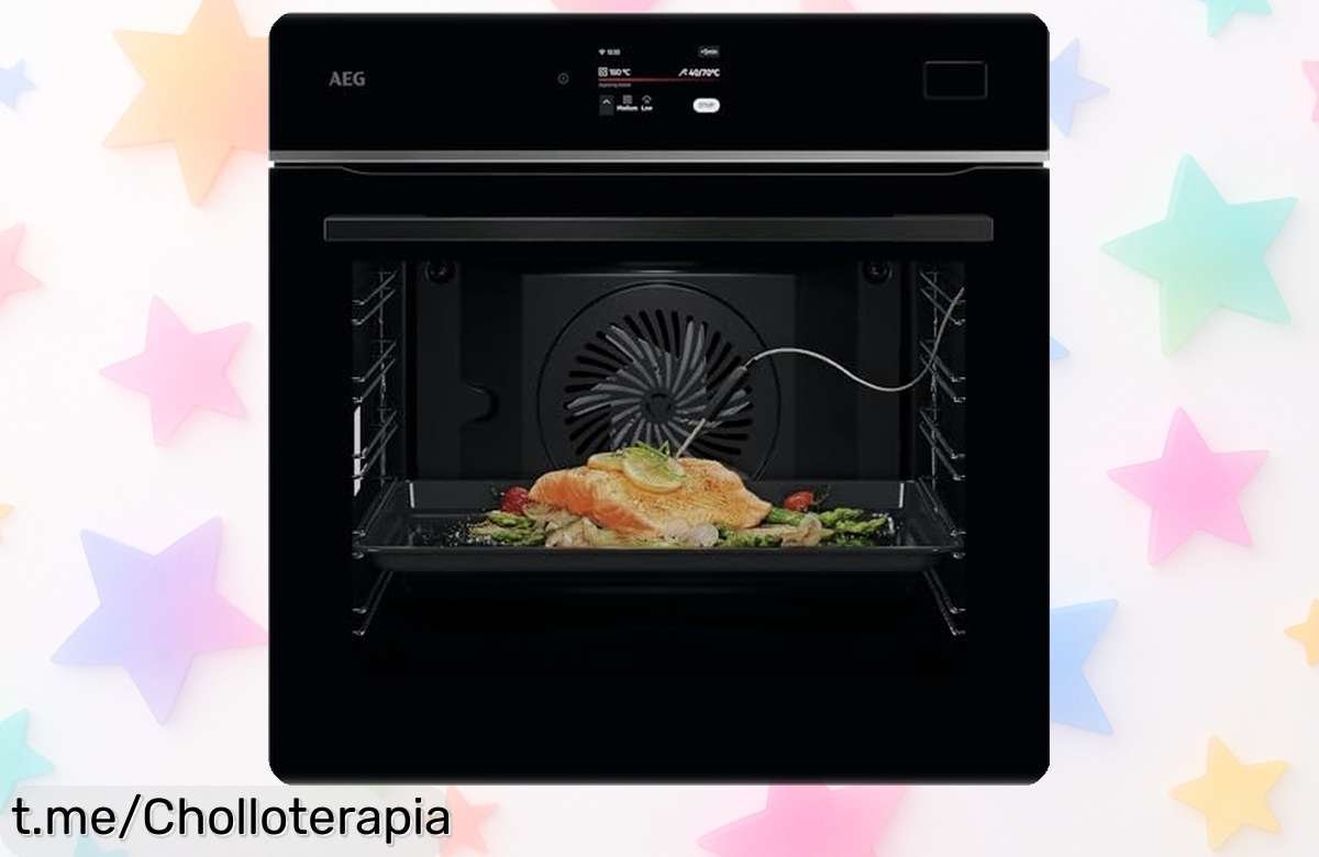 Horno multifunción AEG con limpieza a vapor y pantalla táctil, ¡aprovecha este super chollo para cocinar como un chef; convierte cada comida en una fiesta de sabores!