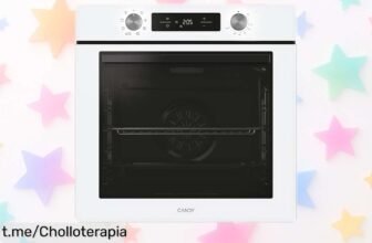 Horno multifunción Candy Bake 600 CA6 en color blanco, una joya de 78L con limpieza hidrolítica ¡Perfecto para cocinar sin líos a un precio loco! ¡Hazlo tuyo y disfruta cocinando feliz!
