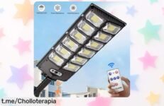 Ilumina tu jardín con farolas solares LED y sensor de movimiento, descuento brutal por tiempo limitado. ¡Haz que tus noches brillen antes de que desaparezcan!