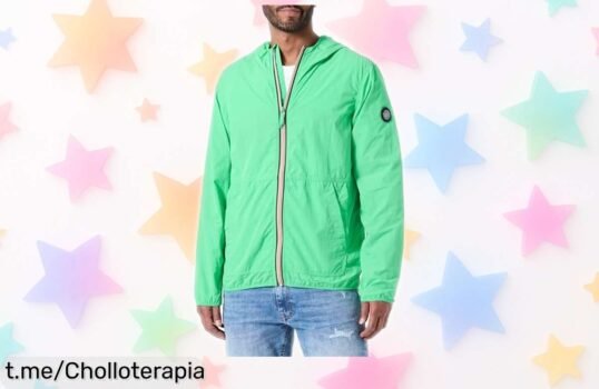 Impactante chaqueta Teddy Smith BHorten verde cítrico, resistencia total y estilo único a precio loco ¡No te la pierdas, brilla en cualquier ocasión!