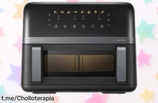 Impactante freidora de aire Mova Aerochef FD20 de 9L con doble zona FlexZone, ¡rebaja loca que hará magia en tu cocina! No te pierdas este chollazo y disfruta cocinar sano y rápido.