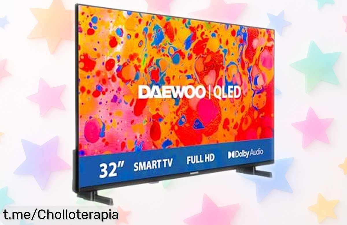 Impresionante Smart TV Daewoo de 32 QLED Full HD en mega rebaja, pocos quedar para disfrutar tus series y juegos con emoción ¡No te quedes sin la tuya antes que vuelan!