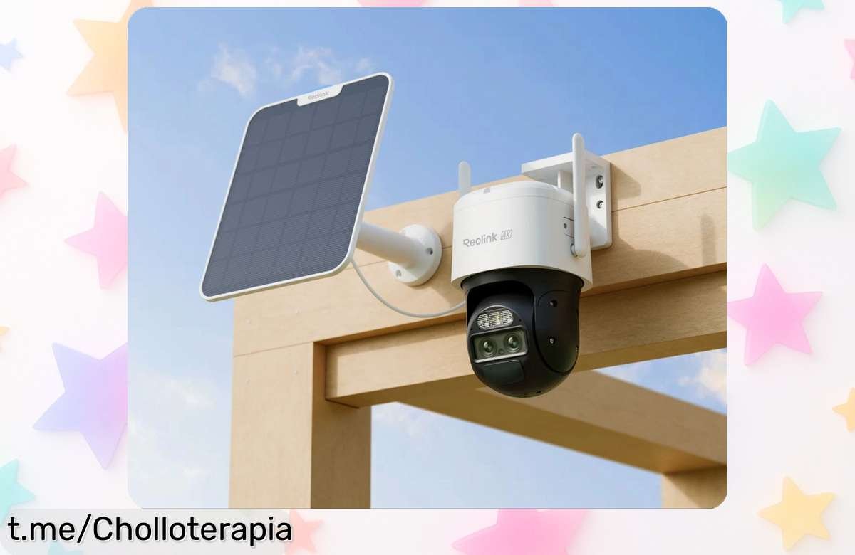 Impresionante cámara de seguridad 4K con doble lente y zoom óptico 8×, vigilancia sin cuotas para proteger lo que amas. ¡No te quedes sin la tuya, aprovecha esta oferta ahora!