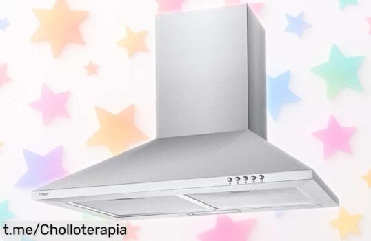 Impresionante campana extractora Candy CCE117/1X con luces LED y potente motor a un precio rebajado que volará ¡Llévala ahora y transforma tu cocina en un espacio espectacular!