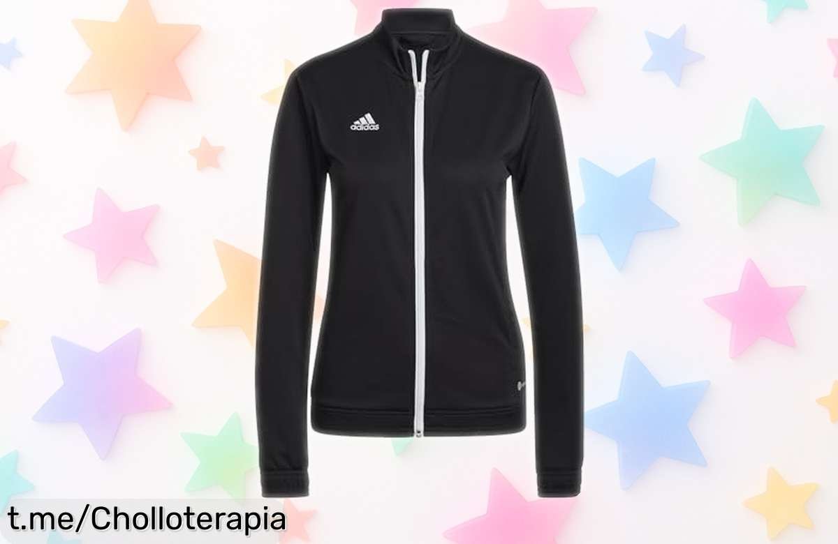 Impresionante chaqueta deportiva adidas Entrada 22 para mujer en negro, ahora a un precio rebajado que volará ¡No dejes pasar la oportunidad de lucir espectacular y sentirte increíble!