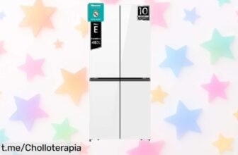 Impresionante frigorífico americano Hisense RQ5P470SETE con WiFi y frío uniforme, ¡ahora a precio rebajado! Dale un toque inteligente a tu cocina antes de que se acabe.