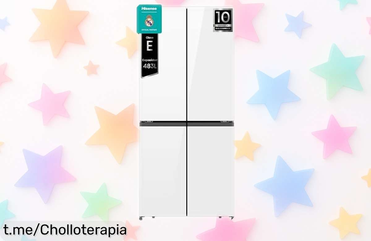 Impresionante frigorífico americano Hisense RQ5P470SETE con WiFi y frío uniforme, ¡ahora a precio rebajado! Dale un toque inteligente a tu cocina antes de que se acabe.