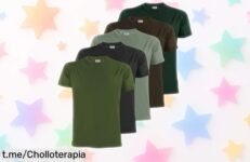 Impresionante pack de 5 camisetas Alpidex para hombre a un precio rebajado de película: ¡renueva tu armario con este super chollo antes que se agote!
