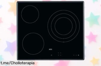 Impresionante placa vitrocerámica AEG con control táctil y 3 zonas, recién rebajada ¡Cocina seguro y aprovecha este ofertón antes de que se acabe!
