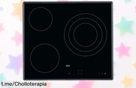 Impresionante placa vitrocerámica AEG con control táctil y 3 zonas, recién rebajada ¡Cocina seguro y aprovecha este ofertón antes de que se acabe!