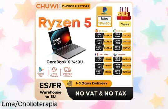 Impresionante portátil CoreBook X con 6 núcleos y pantalla 2K IPS de 14,1” a precio deslumbrante; despega en juegos y multitarea, ¡no te quedes sin él!